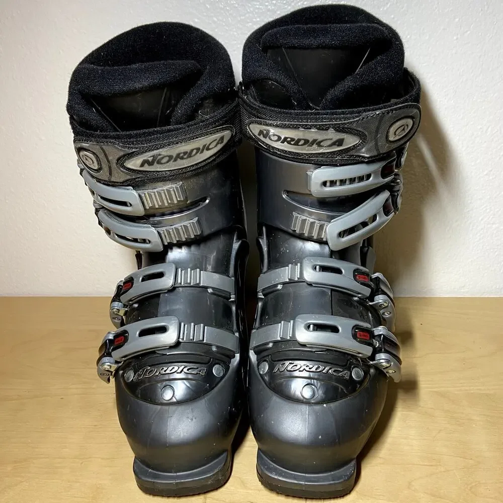 Nordica B9W Ski Boots 4 Micro Adjust Alu Buckles Black Mondo 240/245 7.5/8